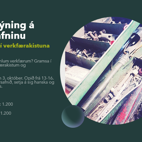 GRÚSK OG GRAMS Á IÐNAÐARSAFNINU