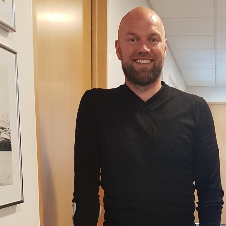 Trausti Jörundarson, formaður Sjómannafélags Eyjafjarðar, í húsakynnum félagsins við Skipagötu á Aku…